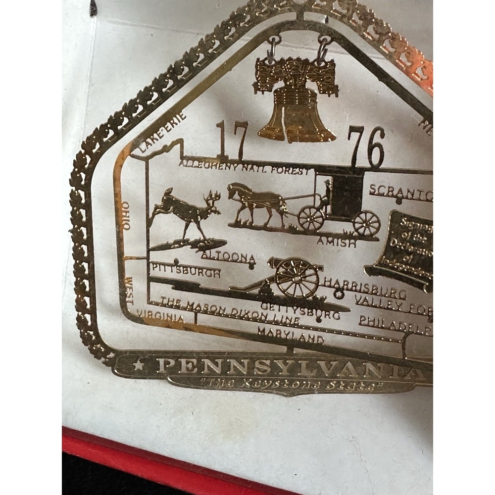 National Treasures‎ Pennsylvania State Ornament 1776 Keystone Amish Lake Erie… - Picture 3 of 6